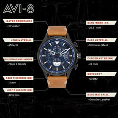AVI-8 Hawker Hunter Chronograph Men's Watch - AV-4064-01