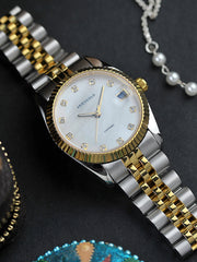 Aries Gold Heritage Crystal Quartz Women's Watch - B 1069 2TG-MP