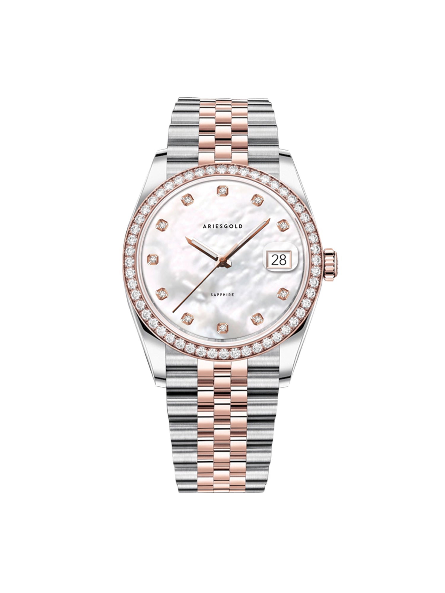 Aries Gold Heritage Crystal Quartz Women's Watch - B 1069 2TR-MP