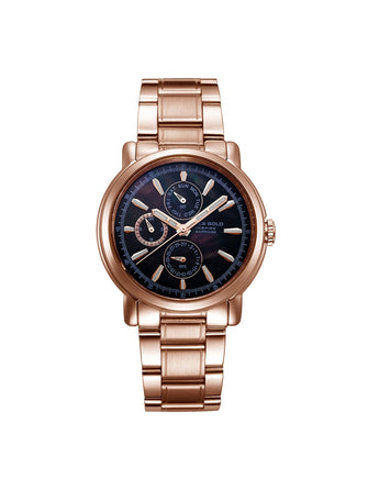 Aries Gold Contender  Multifunction Women's Watch -  B 7302 RG-BKRG