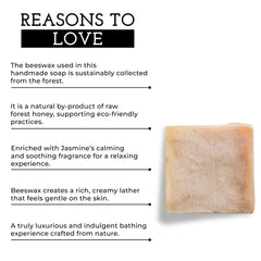 KHEONI  Jasmine Beeswax Soap - 100 gm