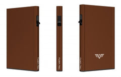 Tru Virtu 24101000104 Card Case Click & Slide Brown Solid Pattern Wallet