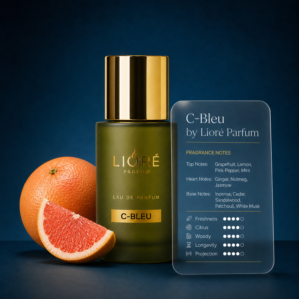LIORE PARFUM C-BLUE Long Lasting Eau De Parfum|60 ml