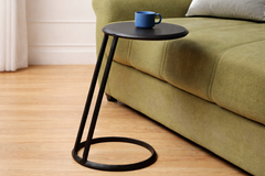De Maison Decor Slanted Nesting Large Side Tables -  Black