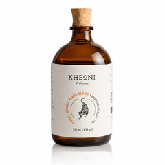 KHEONI  Nourishing Face & Body Oil with Jojoba, Wheat Germ, Sweet Orange & Ylang Ylang - 100 ml