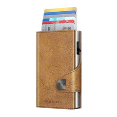 Tru Virtu 24104000134 Classic Edition Brown Solid Pattern Wallet