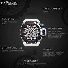 Mazzucato RIM SUB Automatic Men's Watch - DIVER-SK1-BL