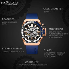 Mazzucato RIM SUB Automatic Men's Watch - DIVER-SK2-RG