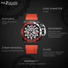Mazzucato RIM SUB Automatic Men's Watch - DIVER-SK3-OR