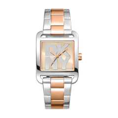 DKNY City Maxi Analog Rose Gold Square Dial Women's Watch - DK1L001M0085