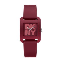 DKNY City Sport Analog Red Square Dial Women's Watch - DK1L002P0035