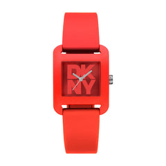 DKNY City Sport Analog Red Square Dial Women's Watch - DK1L002P0075