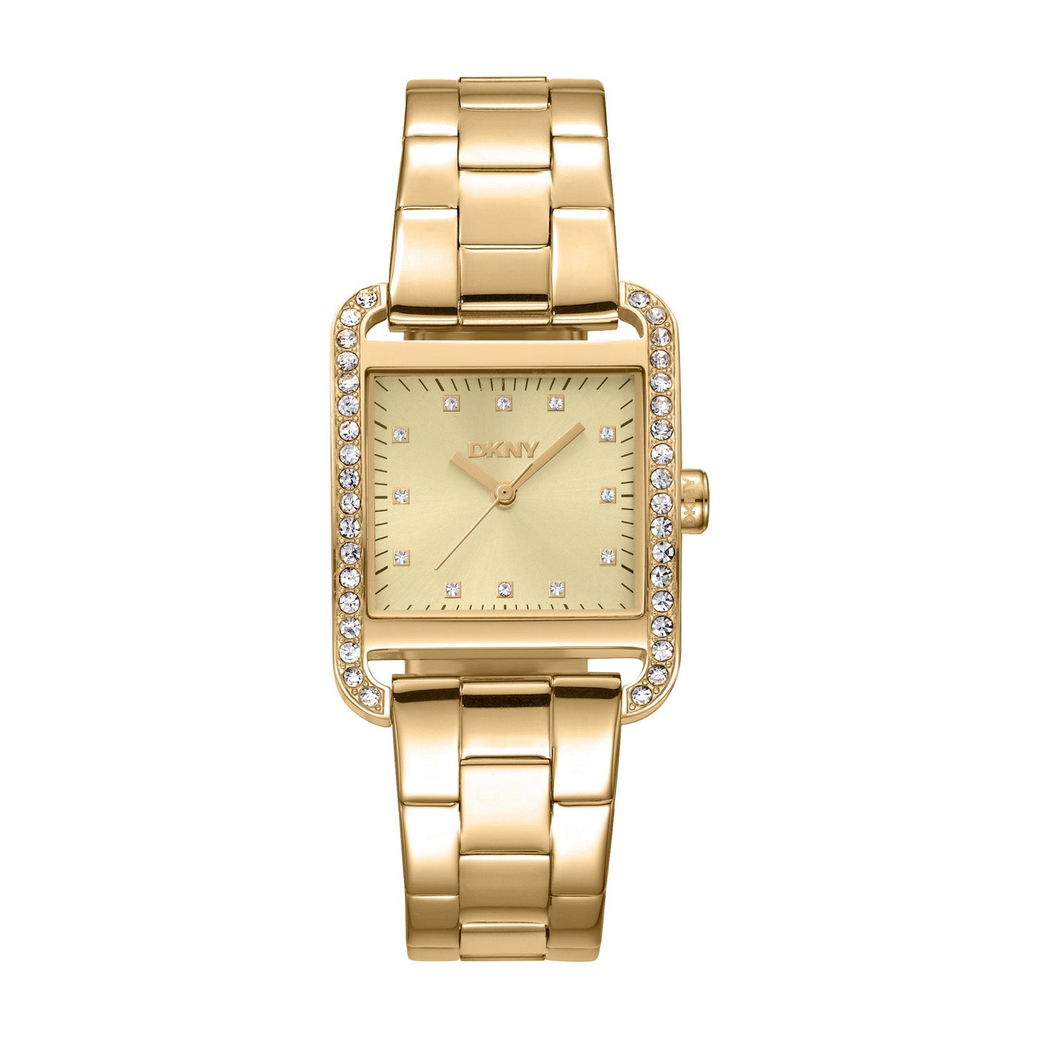 DKNY City Glitz Analog Champagne Square Dial Women's Watch - DK1L003M0025