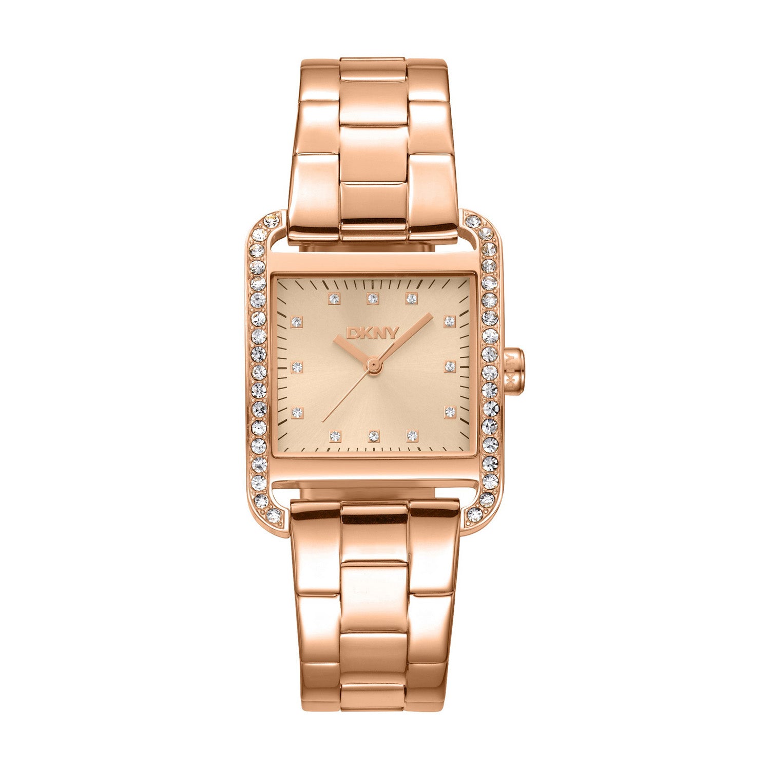 DKNY City Glitz Analog Rose Gold Square Dial Women's Watch - DK1L003M0035