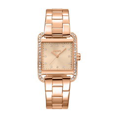 DKNY City Glitz Analog Rose Gold Square Dial Women's Watch - DK1L003M0035