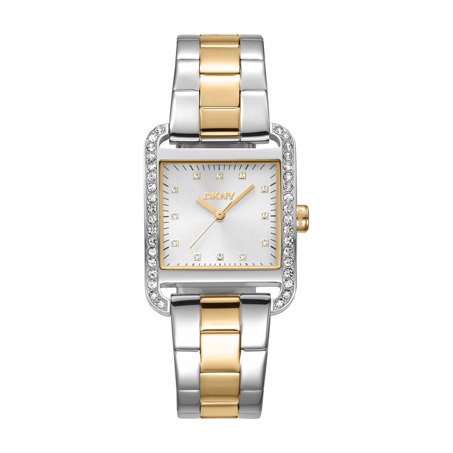 DKNY City Glitz Analog Silver Square Dial Women's Watch - DK1L003M0045