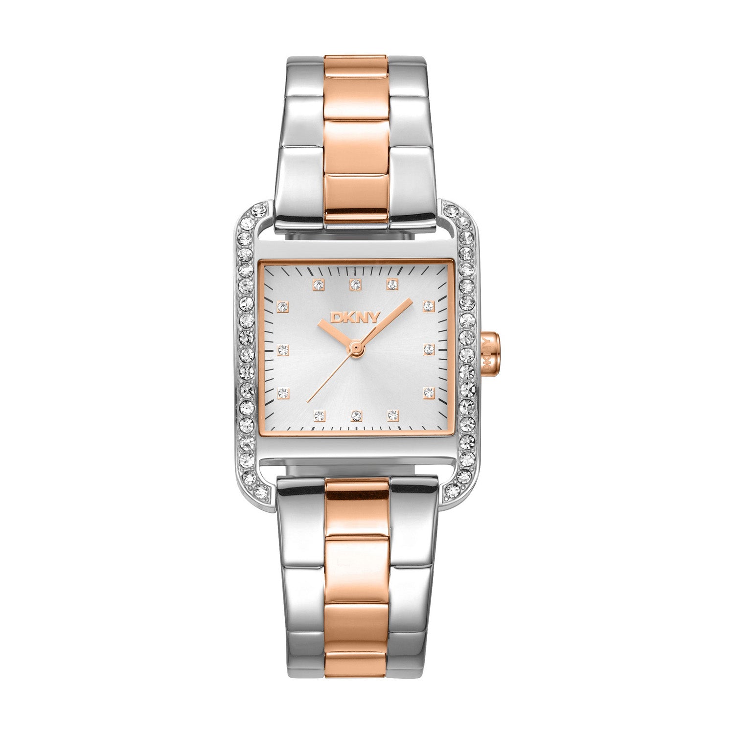 DKNY City Glitz Analog Silver Square Dial Women's Watch - DK1L003M0055