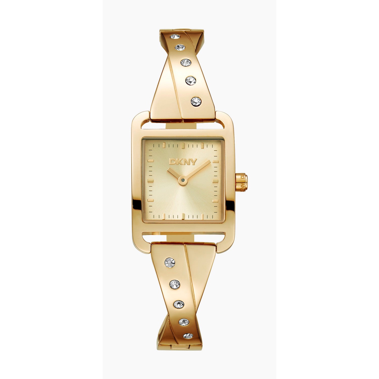 DKNY City Bangle Analog Champagne Square Dial Women's Watch - DK1L005M0025