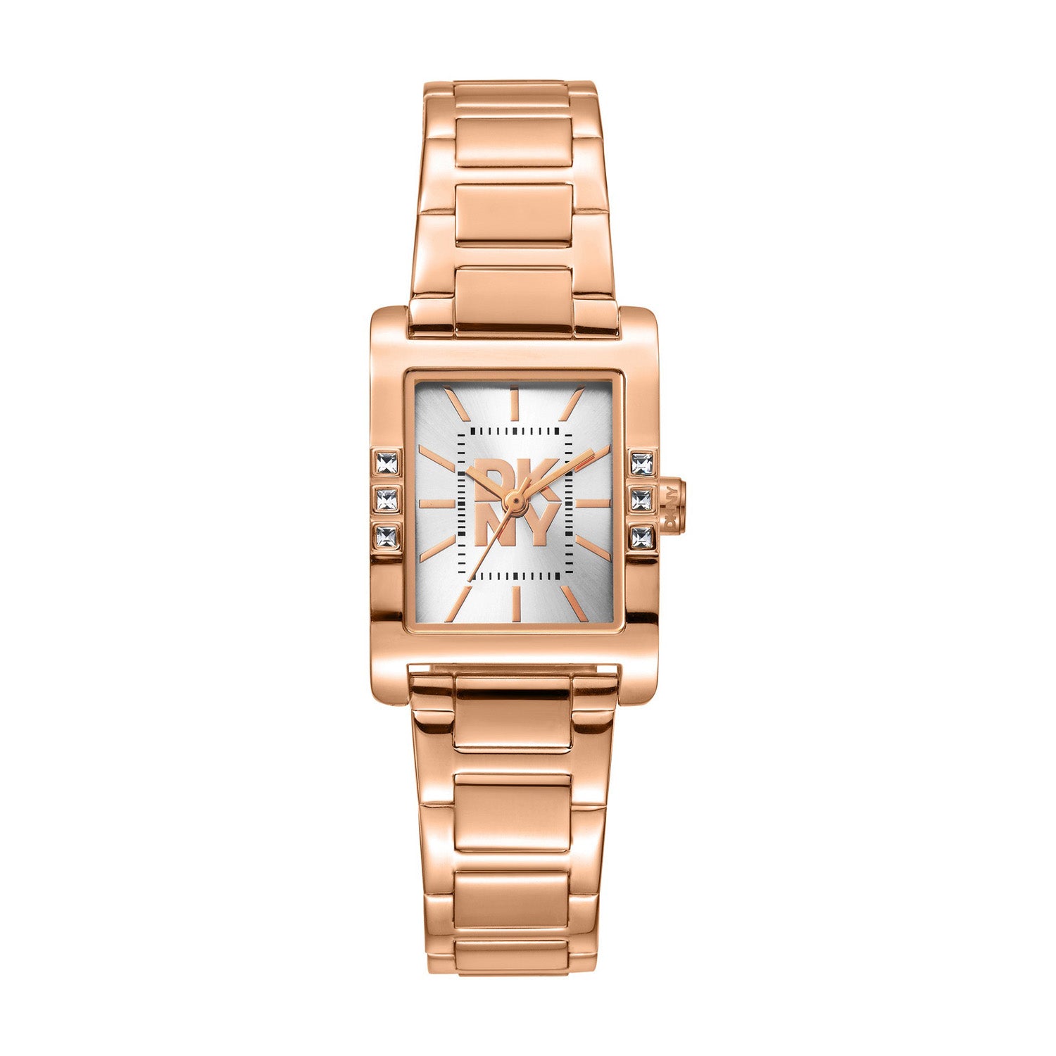 DKNY Westside Glitz Analog Silver Rectangle Dial Women's Watch - DK1L008M0075