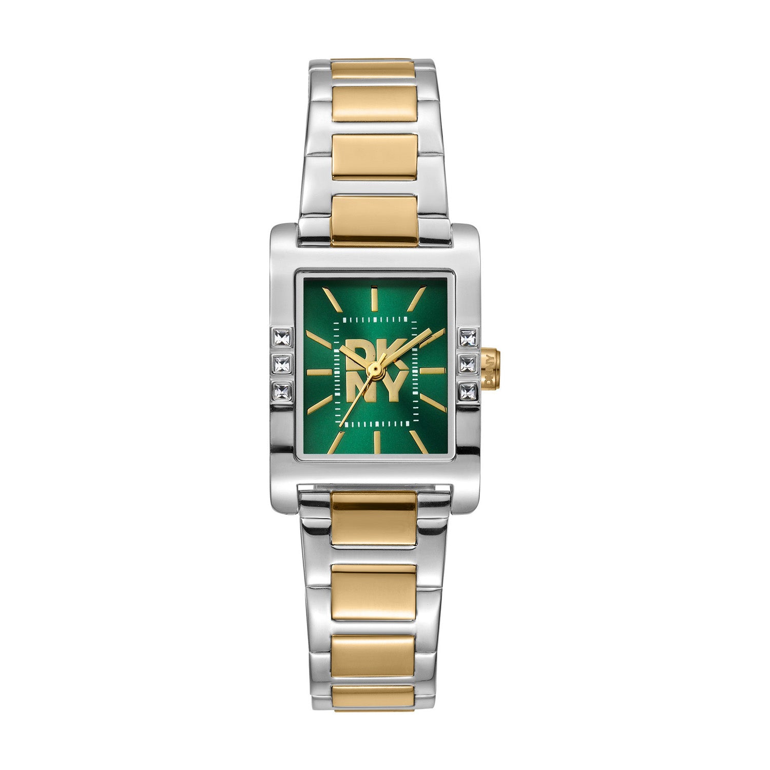 DKNY Westside Glitz Analog Green Rectangle Dial Women's Watch - DK1L008M0085