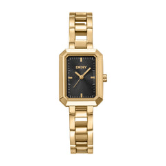 DKNY Uptown Midi Analog Black Rectangle Dial Women's Watch - DK1L009M0015