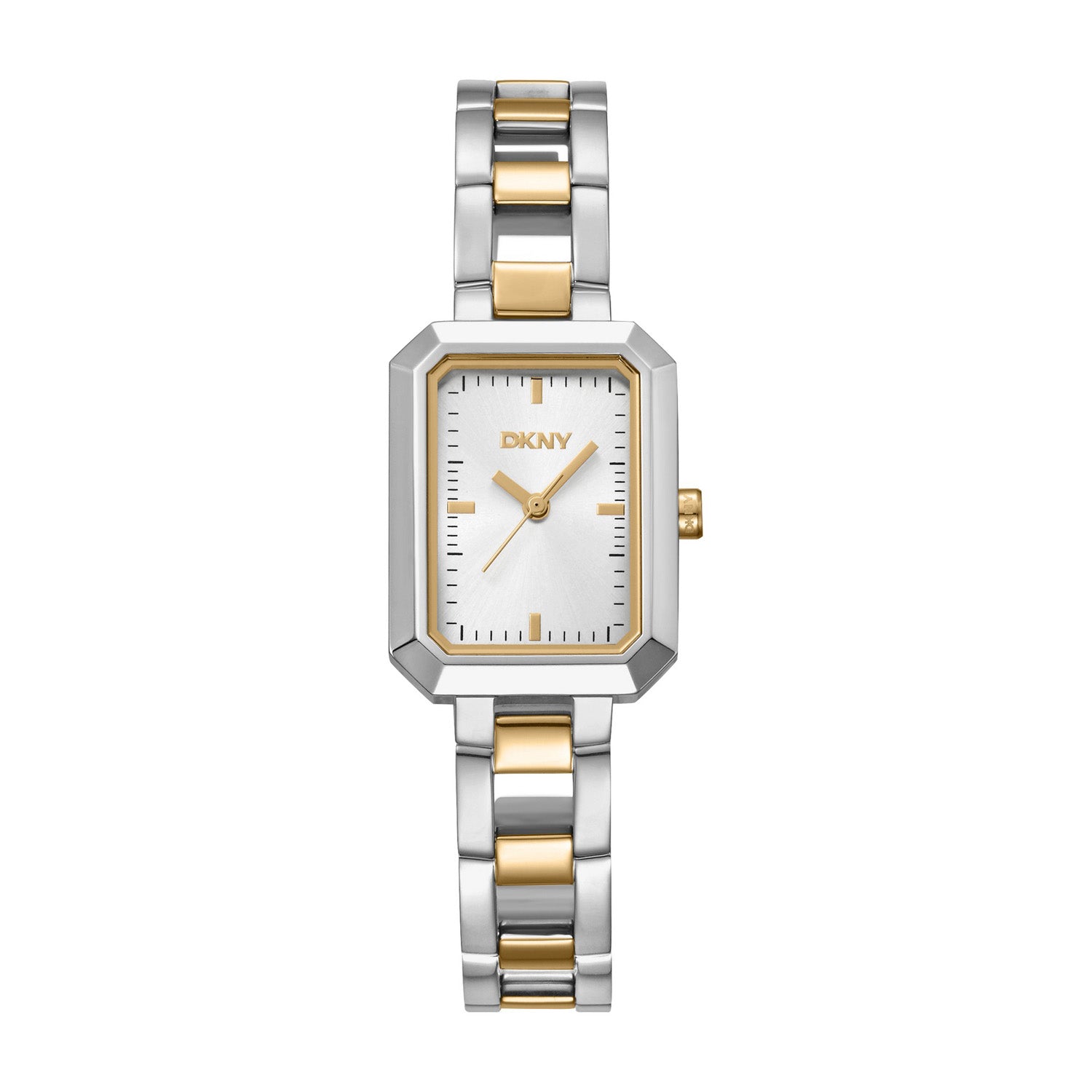DKNY Uptown Midi Analog Silver Rectangle Dial Women's Watch - DK1L009M0035