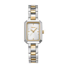 DKNY Uptown Midi Analog Silver Rectangle Dial Women's Watch - DK1L009M0035