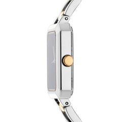 DKNY Uptown Midi Analog Silver Rectangle Dial Women's Watch - DK1L009M0035
