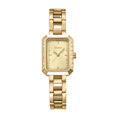 DKNY Uptown Glitz Analog Champagne Rectangle Dial Women's Watch - DK1L010M0025