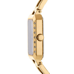 DKNY Uptown Glitz Analog Champagne Rectangle Dial Women's Watch - DK1L010M0025