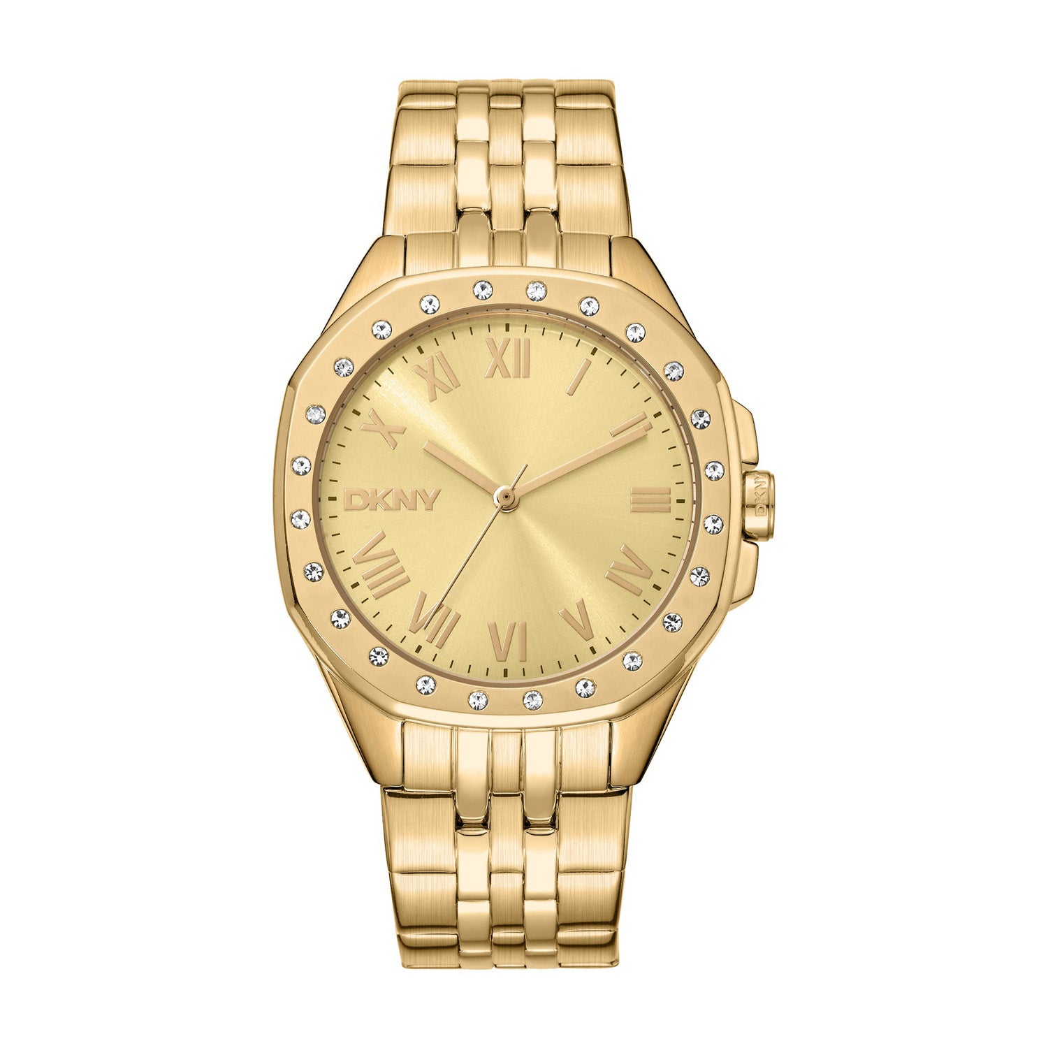 DKNY Brooklyn Maxi Analog Champagne Round Dial Women's Watch - DK1L011M0045