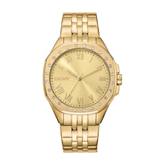 DKNY Brooklyn Maxi Analog Champagne Round Dial Women's Watch - DK1L011M0045