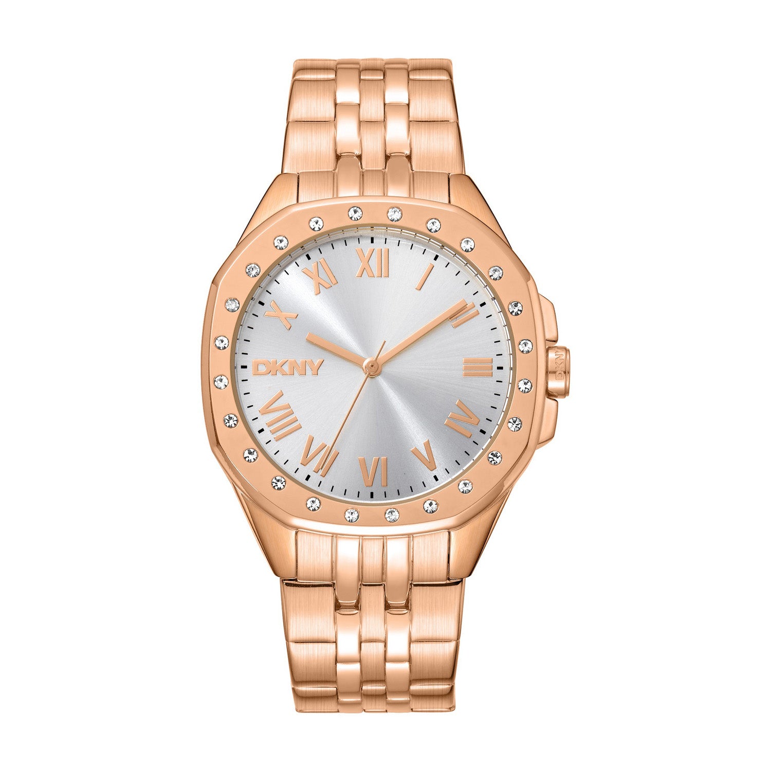 DKNY Brooklyn Maxi Analog Silver Round Dial Women's Watch - DK1L011M0055