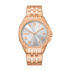 DKNY Brooklyn Maxi Analog Silver Round Dial Women's Watch - DK1L011M0055