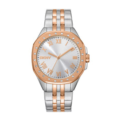DKNY Brooklyn Maxi Analog Silver Round Dial Women's Watch - DK1L011M0085