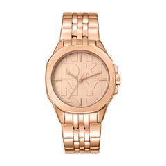 DKNY Brooklyn Midi Analog Rose Gold Round Dial Women's Watch - DK1L012M0075