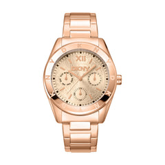 DKNY Chambers Multi Sport Multifunction Rose Gold Round Dial Women's Watch - DK1L015M0045