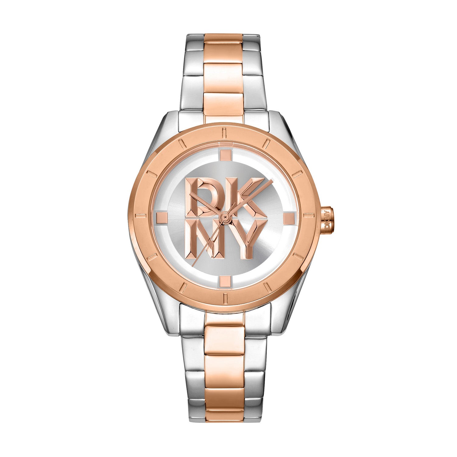 DKNY Chambers Midi Analog Silver Round Dial Women's Watch - DK1L016M0105