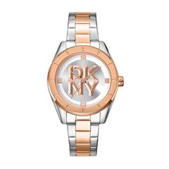 DKNY Chambers Midi Analog Silver Round Dial Women's Watch - DK1L016M0105
