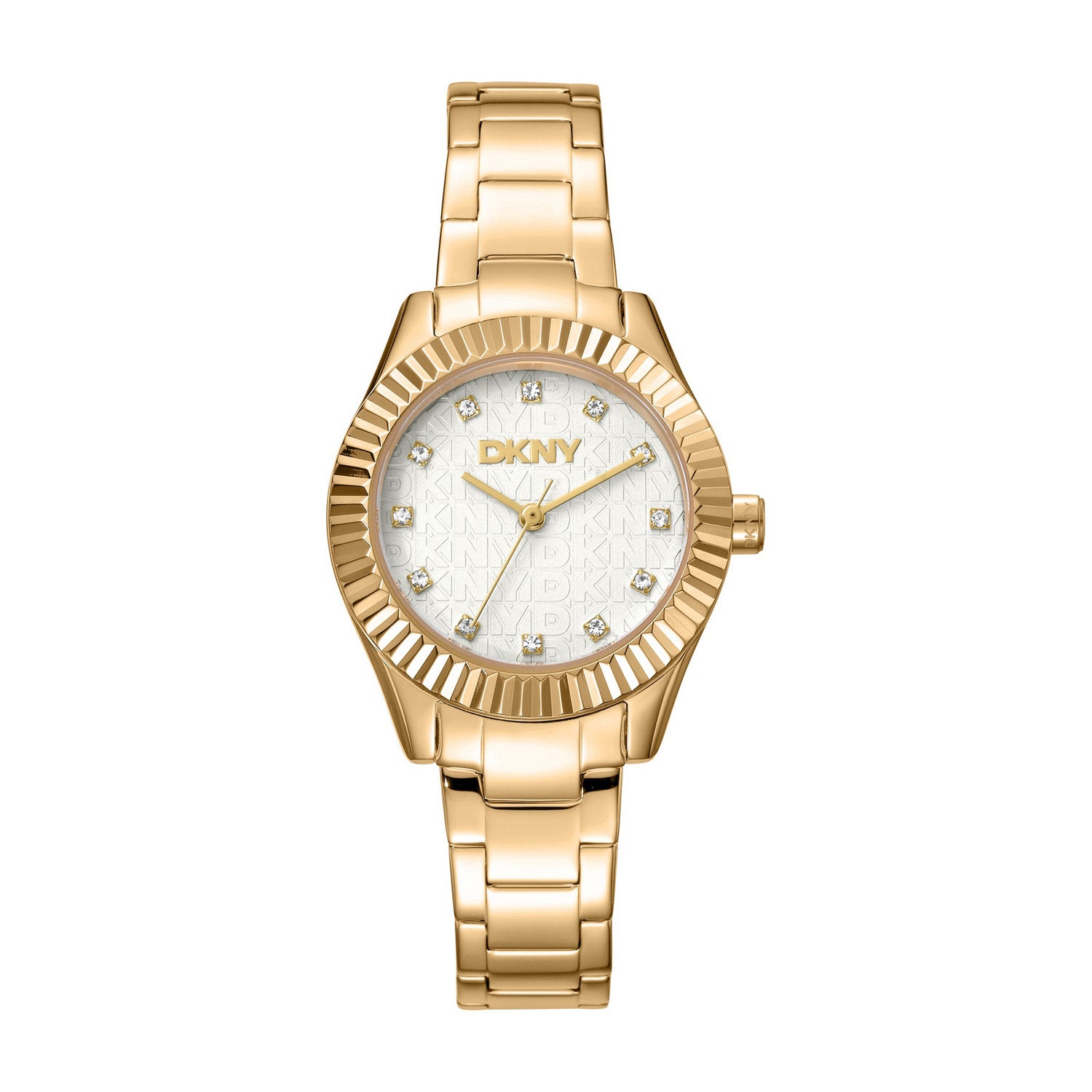 DKNY Chambers Glitz  Analog Silver Round Dial Women's Watch - DK1L017M0055