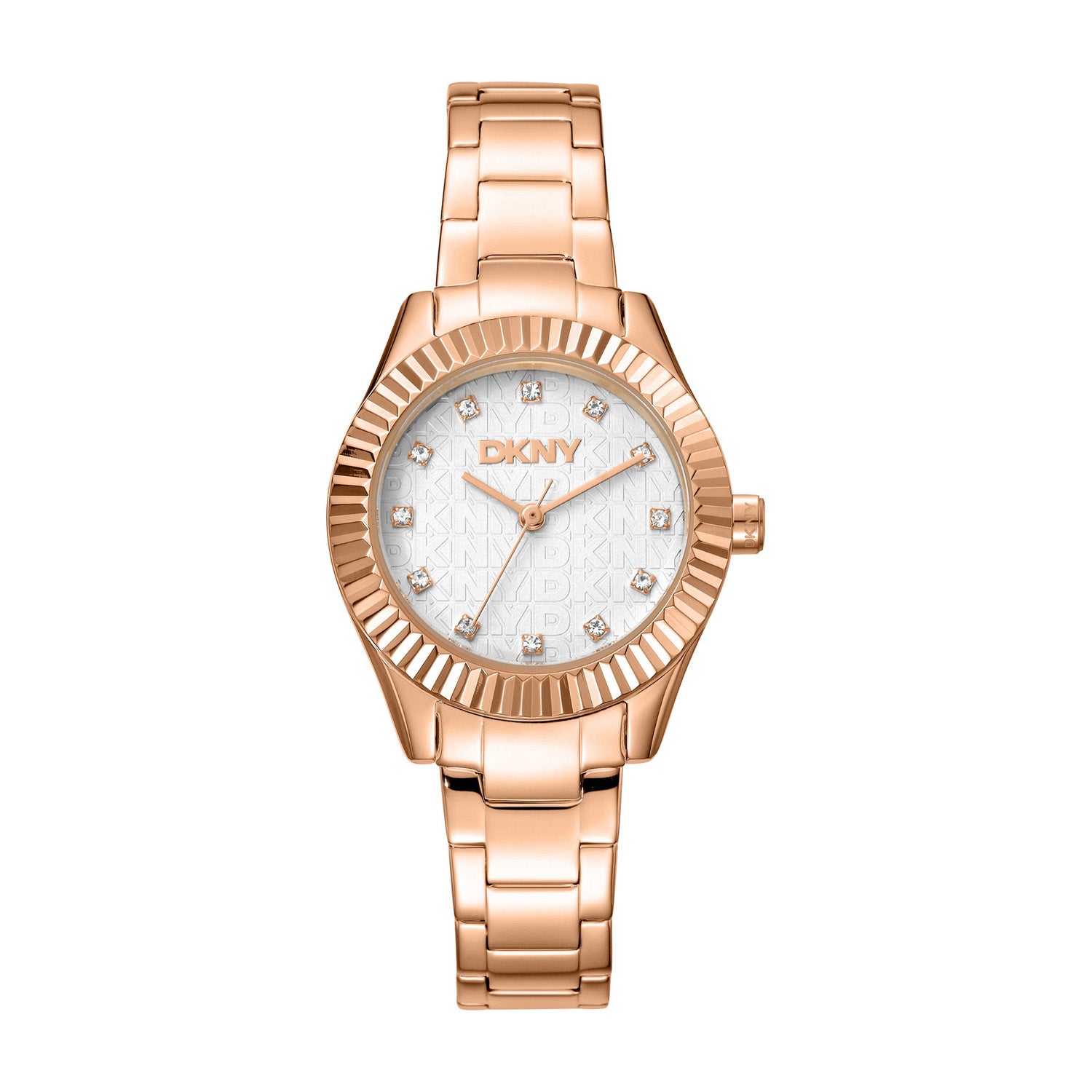 DKNY Chambers Glitz  Analog Silver Round Dial Women's Watch - DK1L017M0065