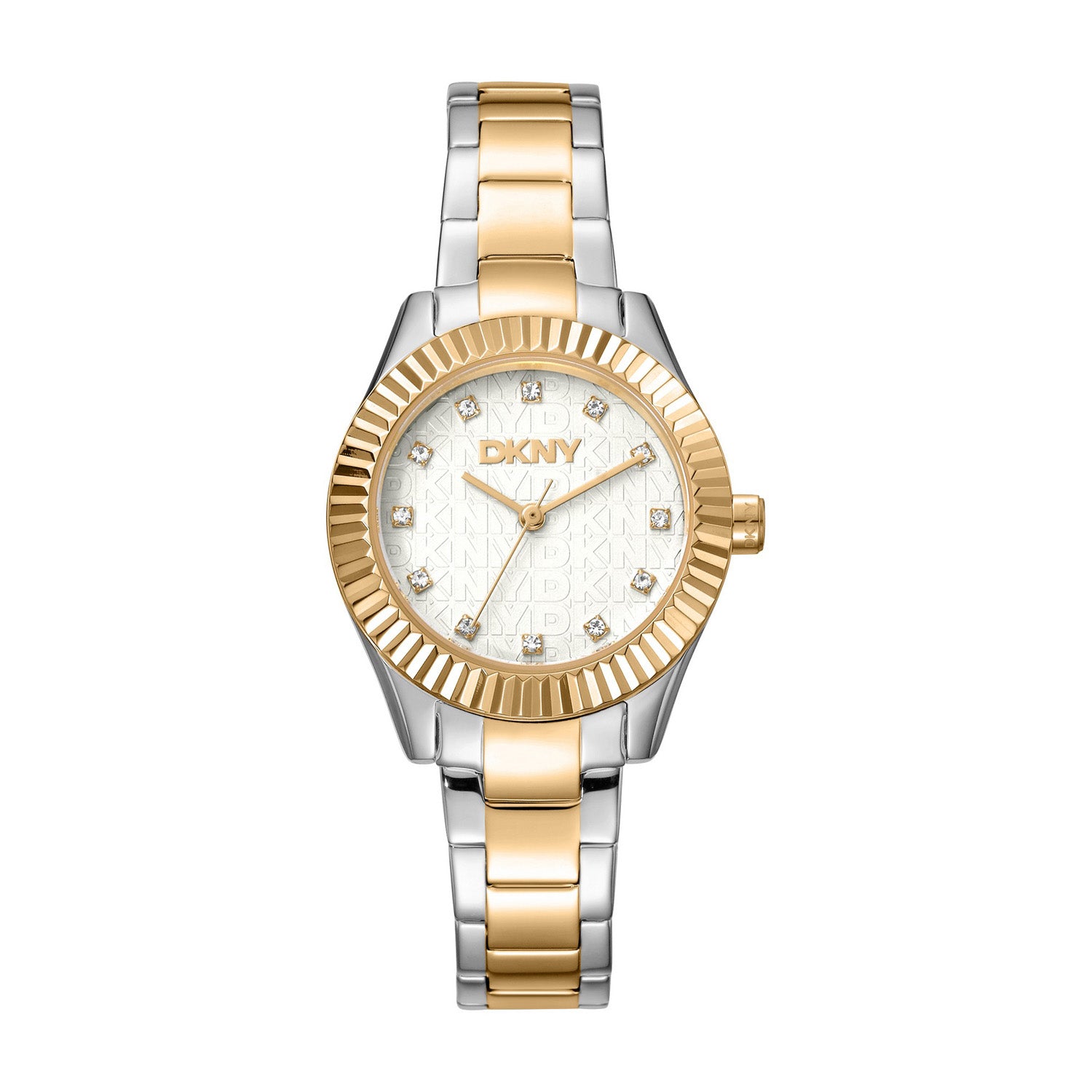 DKNY Chambers Glitz  Analog Silver Round Dial Women's Watch - DK1L017M0075