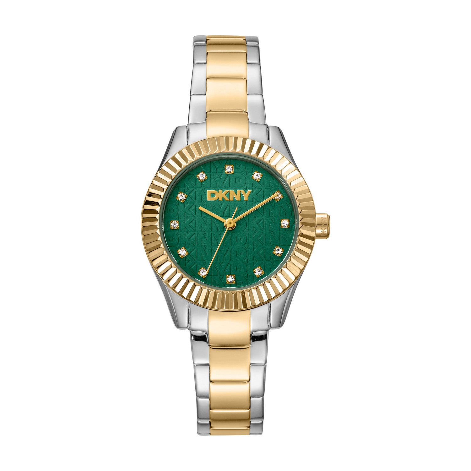 DKNY Chambers Glitz  Analog Green Round Dial Women's Watch - DK1L017M0085