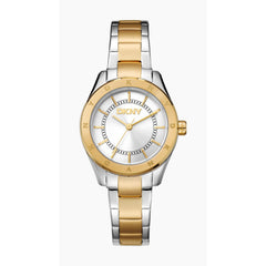 DKNY Chambers Sport Analog Silver Round Dial Women's Watch - DK1L018M0055