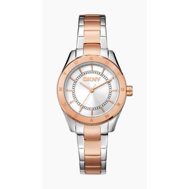 DKNY Chambers Sport Analog Silver Round Dial Women's Watch - DK1L018M0075