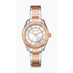 DKNY Chambers Sport Analog Silver Round Dial Women's Watch - DK1L018M0075