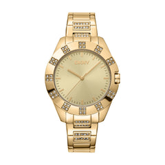 DKNY Park Ave Glitz  Analog Champagne Round Dial Women's Watch - DK1L019M0035