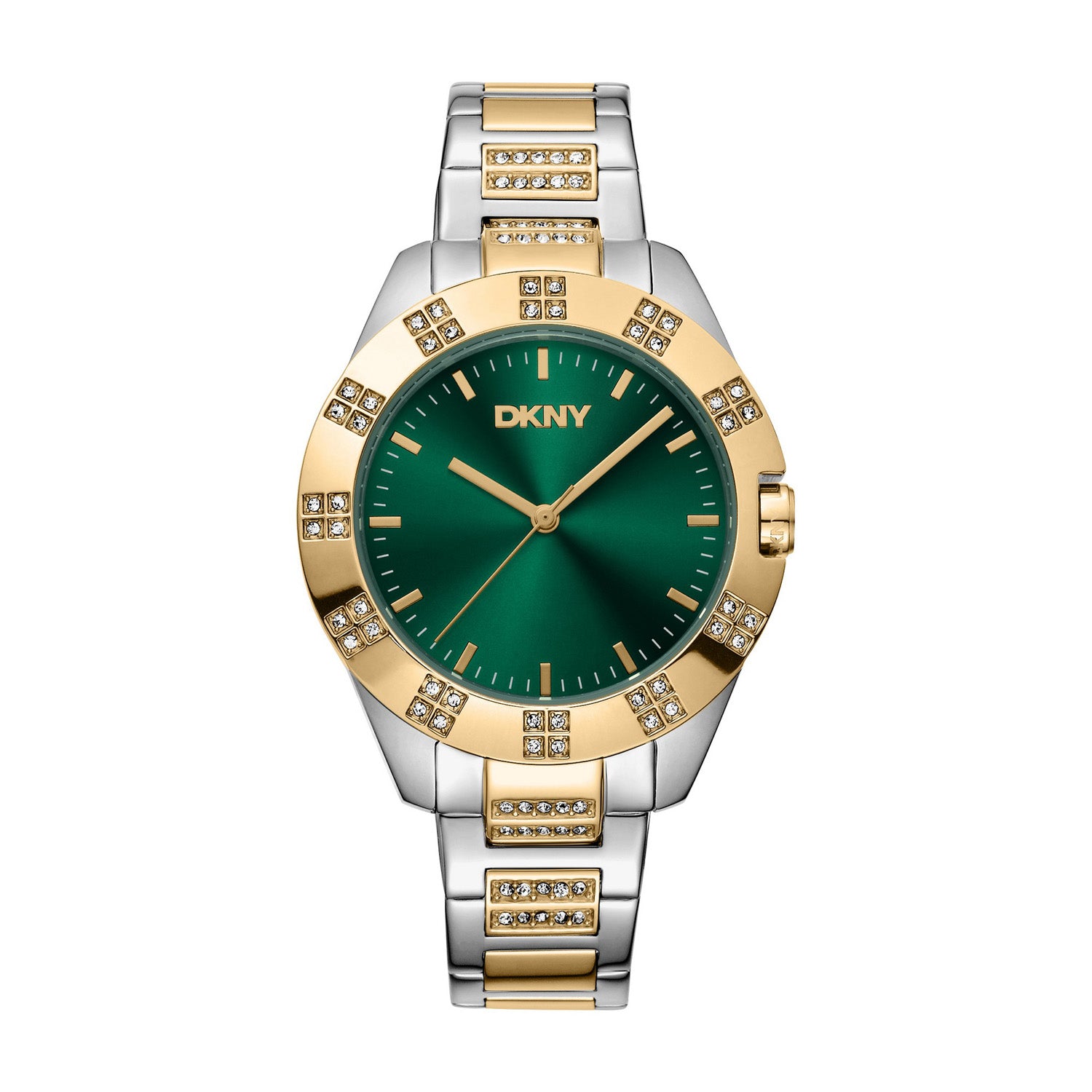 DKNY Park Ave Glitz  Analog Green Round Dial Women's Watch - DK1L019M0065