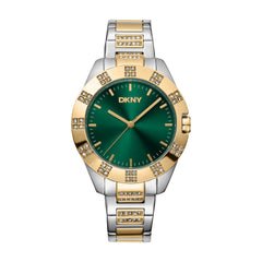 DKNY Park Ave Glitz  Analog Green Round Dial Women's Watch - DK1L019M0065