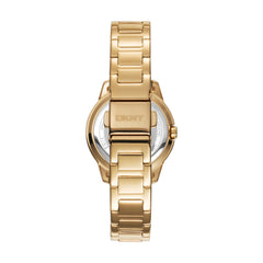 DKNY Park Ave Logo Analog Champagne Round Dial Women's Watch - DK1L021M0055
